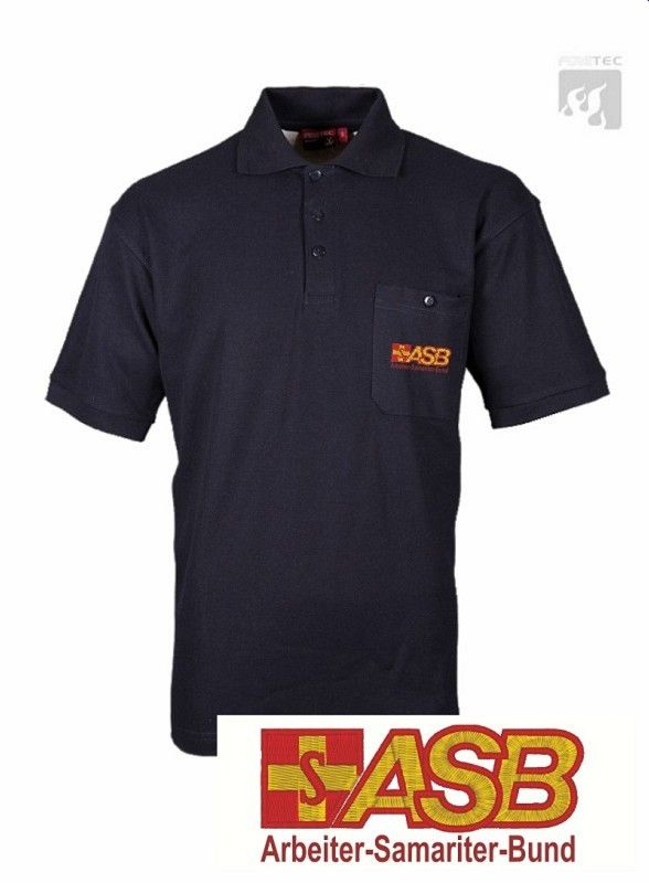 ASB Polo-Shirt schwarzblau 1/2 Arm